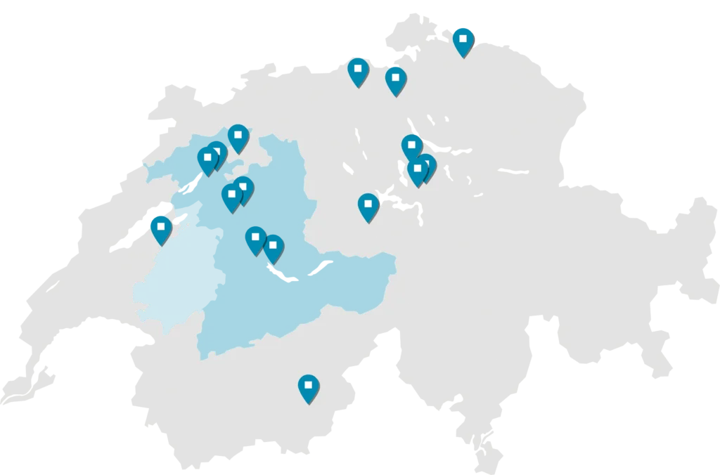 CH Karte Praxen in der Schweiz PraxaMed